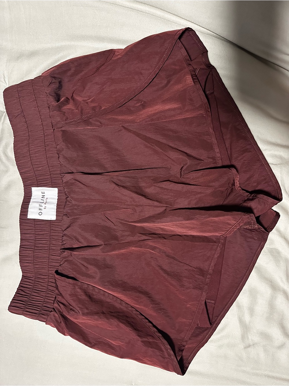 OFFLINE Maroon Women's Athletic Shorts - Lightweight Run Shorts